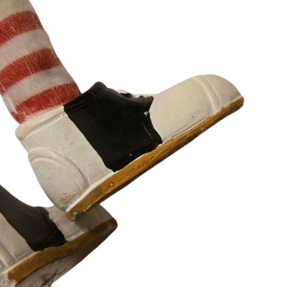 Baseball Reindeer Figurine with Wooden Doll Chair Christmas Sports Decor 15 Inch - Picture 9 of 16